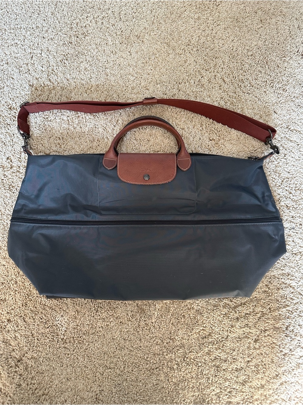 Longchamp Le Pliage Expandable Travel Nylon Weekender